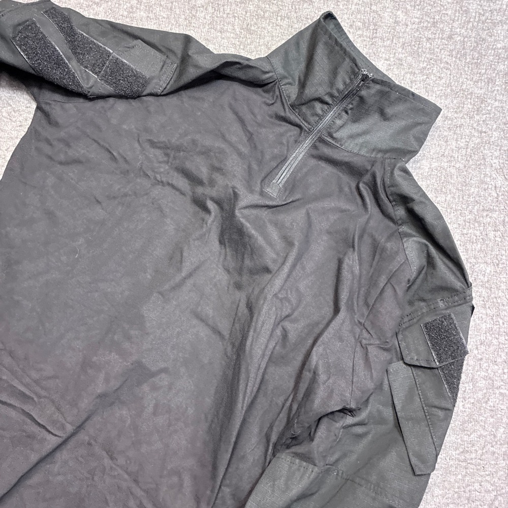 IDOGEAR Tactical Combat Shirt Mens XXL Black Ripstop Quarter Zip